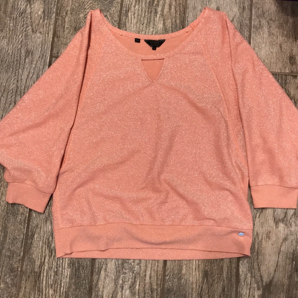 Sparkly pink Guess blouse